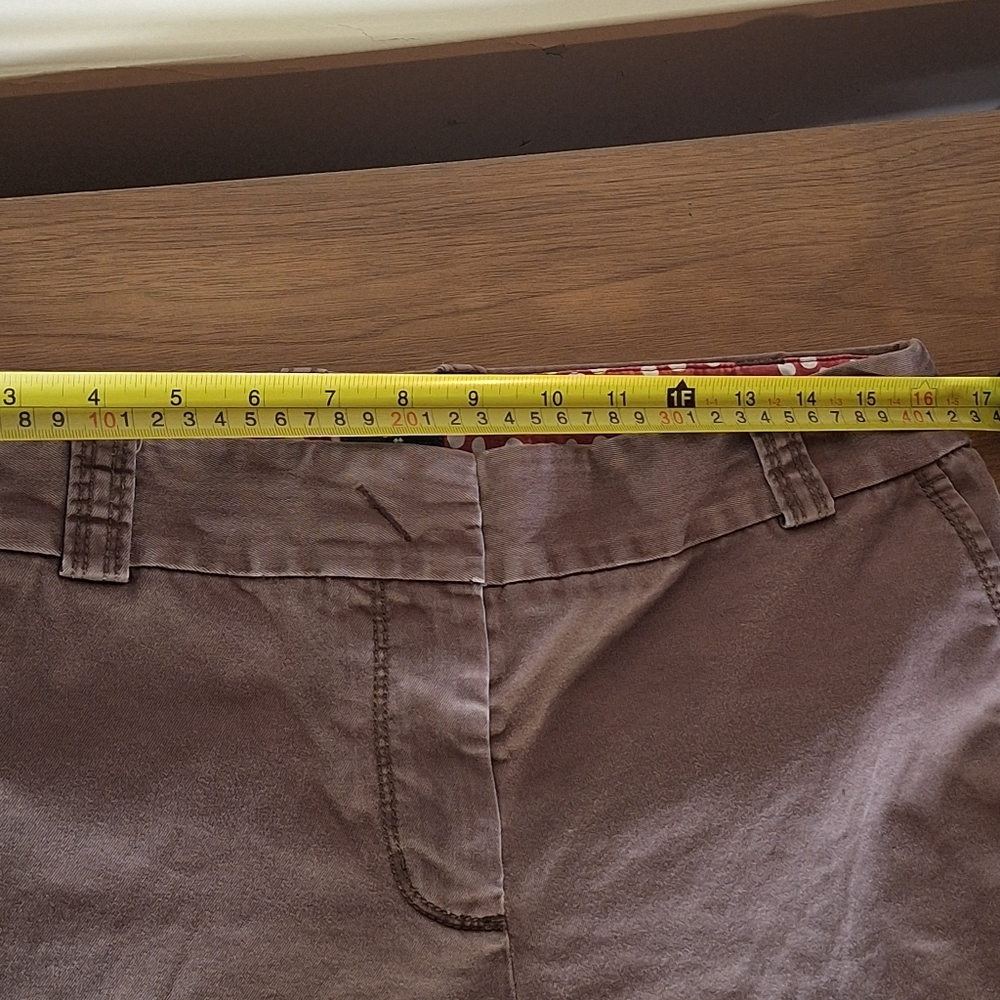 J Crew Womens Size 8 Short City Fit Mauve Brown Remi Chino Pants Stretch EUC - Picture 10 of 11